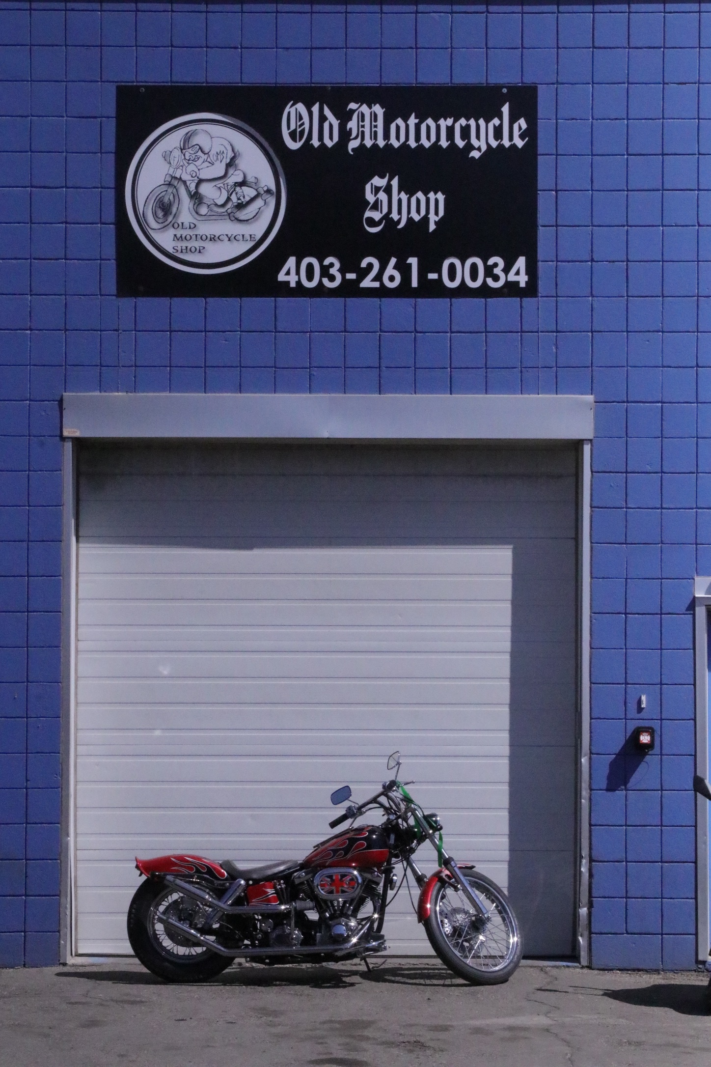 Motorcycle In front of OMS